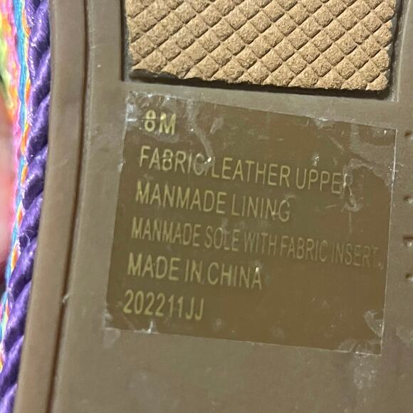 NEW Gianni Bini Leena Rainbow Cord Knot Platform Wedge Sandals Heels Sz 8 - Picture 7 of 7